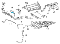 OEM Toyota Mirai Outlet Hose Diagram - 32942-62030