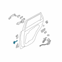 OEM Kia Sorento Checker Assembly-Rear Door Diagram - 794902P000