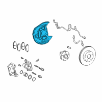 OEM 2021 Lexus RC300 Cover, Disc Brake Dust Diagram - 47782-30260