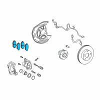 OEM 2007 Lexus IS250 Front Disc Brake Pad Kit Diagram - 04465-53040