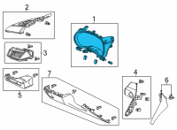 OEM 2022 Acura TLX Panel Assembly (Deep Black) Diagram - 77201-TGV-A34ZA