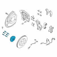 OEM Nissan Titan Hub Assembly Road Wheel Diagram - 40202-EZ00A