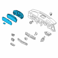 OEM Hyundai Equus Cluster Assembly-Instrument Diagram - 94035-3N107