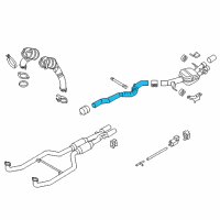 OEM 2018 BMW M6 Intermediate Pipe, Rear Left Diagram - 18-30-7-845-465