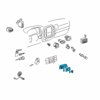 OEM Toyota Land Cruiser Control Assy, Heater Diagram - 55900-60500