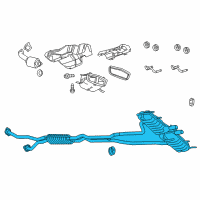 OEM 2013 Cadillac CTS Muffler & Pipe Diagram - 22882839