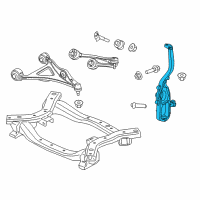 OEM 2017 Chrysler 300 Front Steering Knuckle Diagram - 68243631AF