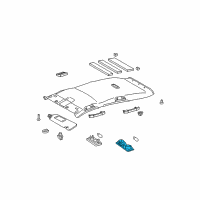 OEM 2015 Toyota Venza Dome Lamp Diagram - 81360-06060-B1