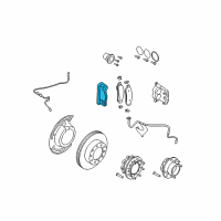 OEM 2012 Ford F-250 Super Duty Caliper Support Diagram - HC3Z-2B292-B