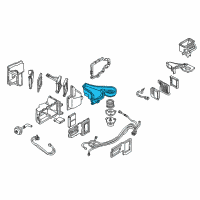 OEM 1994 Pontiac Firebird Case, A/C Evap Lower Diagram - 52484073