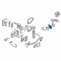 OEM 1994 Pontiac Firebird Evaporator Asm, A/C Diagram - 52474503