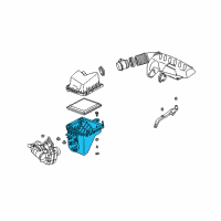 OEM 2002 Saturn Vue Air Cleaner Body Diagram - 22694201