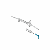 OEM 2009 Chevrolet HHR Rod Kit-Steering Linkage Outer Tie Diagram - 25956921