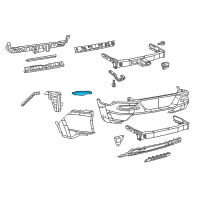 OEM Jeep Cherokee Reflector-FASCIA Diagram - 68105145AC