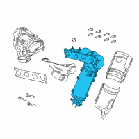 OEM 2019 Jeep Compass Exhaust And Catalytic Converter Diagram - 68315810AA