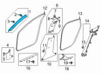 OEM 2022 Honda Civic GARNISH, R- *NH900L* Diagram - 84105-T20-A21ZB