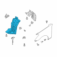 OEM Infiniti G35 Protector - Front Fender, Front L Diagram - 63845-AM800