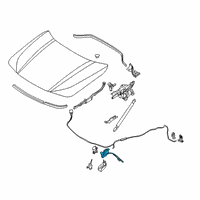 OEM 2017 BMW X1 Hood Lock, Right Diagram - 51-23-7-431-370