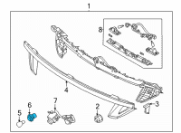 OEM Hyundai Tucson HOLDER & WIRING-REAR COMBI, I/S Diagram - 92493-CW000