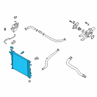 OEM 2020 Kia Sorento Radiator Assembly Diagram - 25310C5800