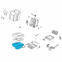 OEM 2002 Lexus LS430 Pad, Front Seat Cushion, RH(For Separate Type) Diagram - 71511-50140