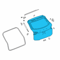 OEM Chevrolet Lift Gate Diagram - 84741540