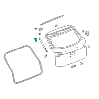 OEM 2020 Chevrolet Blazer Lift Cylinder Upper Bracket Diagram - 42439822