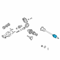 OEM Infiniti FX50 Repair Kit Dust Boot Outer Diagram - C9241-1CA0A