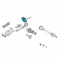 OEM 2014 Infiniti QX70 Cover-Rear, Final Drive Diagram - 38351-1CA0A