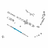 OEM 2003 Toyota Camry Power Steering Rack Sub-Assembly Diagram - 44204-06061
