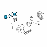 OEM Pontiac GTO Caliper Asm-Rear Brake Diagram - 92168569