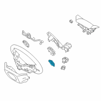 OEM Hyundai Santa Fe Sport Steering Switch Assembly, Right Diagram - 96720-2W000-NBC