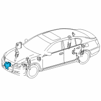 OEM 2008 Lexus GS450h Computer Assy, Front Active Stabilizer Control Diagram - 892A0-30020