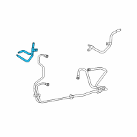 OEM 2010 Lincoln MKZ Cooler Pipe Diagram - 6E5Z-7A031-A