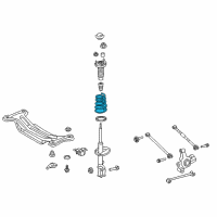 OEM 2013 Toyota Camry Coil Spring Diagram - 48231-06540