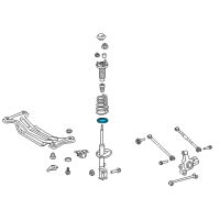 OEM 2018 Toyota Avalon Lower Insulator Diagram - 48258-06080