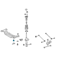 OEM 2012 Toyota Camry Suspension Crossmember Insulator Diagram - 52271-06110