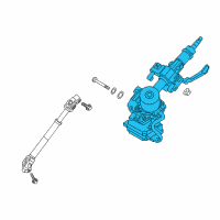 OEM Hyundai Santa Fe Sport Column Assembly-Upper Diagram - 56310-4Z000