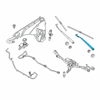 OEM 2020 BMW X5 Wiper Arm, Driver'S Side Diagram - 61-61-9-479-244