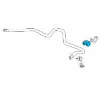 OEM 2002 Acura RSX Bush, Stabilizer Holder (23.0MM) Diagram - 51306-S6M-005