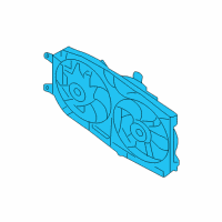 OEM Ford Freestyle Fan Assembly Diagram - 5F9Z-8C607-BM