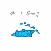 OEM 2005 Toyota Camry Lens & Housing Diagram - 81150-06180