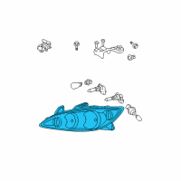 OEM Toyota Camry Lens & Housing Diagram - 81110-06180