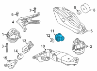 OEM BMW X6 Gearbox Mount Diagram - 22-32-7-935-122