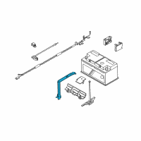 OEM 2003 BMW Z4 Battery Holder Diagram - 61-21-6-911-024