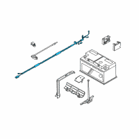 OEM 2005 BMW Z4 Plus Pole Battery Cable Diagram - 61-12-6-935-667