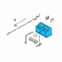 OEM 2005 BMW Z4 Battery, Manuf.: Exide (Warranty Only) Diagram - 61-21-7-591-080