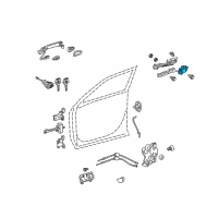 OEM 2011 Toyota Avalon Lock Controller Diagram - 89991-06020