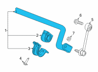 OEM 2021 Buick Envision Stabilizer Bar Diagram - 84593147