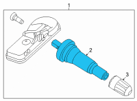 OEM Hyundai Santa Cruz Tpms Stem Diagram - 52948-L1100